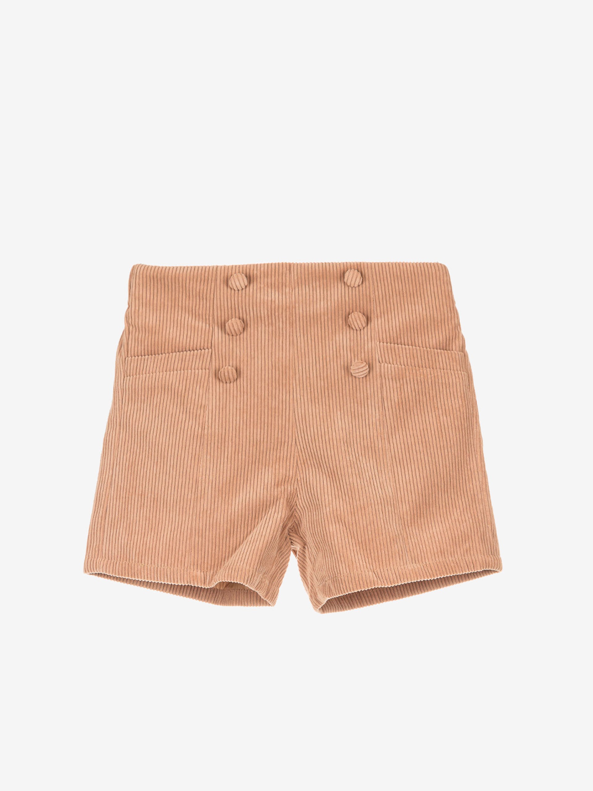 short en velours beige vêtement enfant fille joli pas cher boutique magasin saint martin en haut