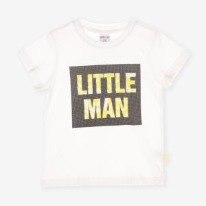 T-shirt blanc « LITTLE MAN »