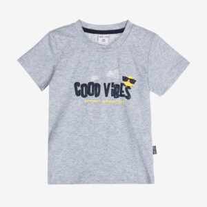 T-shirt gris « GOOD VIBES »