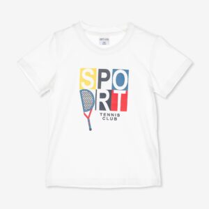 T-shirt blanc « SPORT TENNIS CLUB »