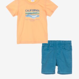 Ensemble t-shirt orange « CALIFORNIA »