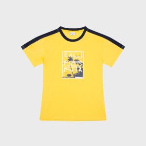 T-shirt jaune « CALIFORNIA »