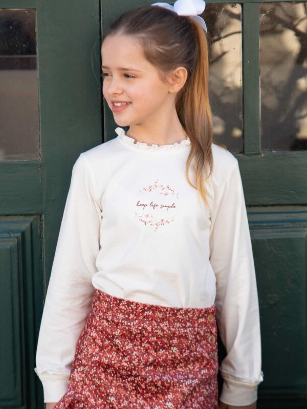 pull blanc fin pour ado fille enfant vêtement joli et pas cher boutique saint martin en haut dans les monts du lyonnais