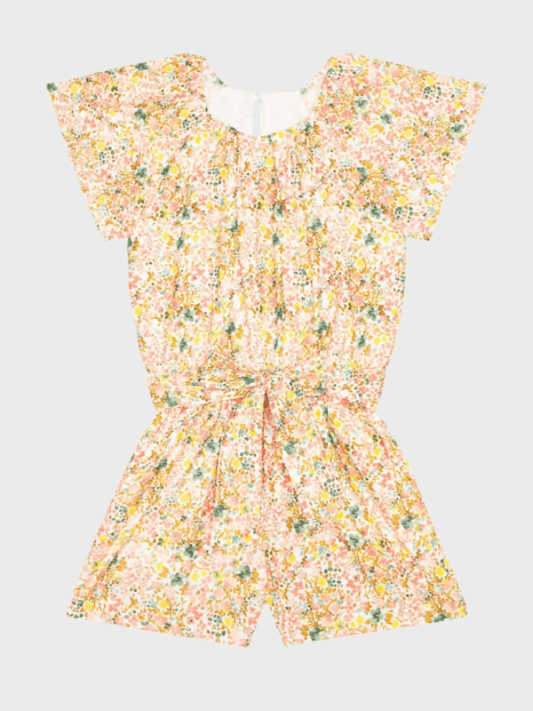 combishort à fleurs pour enfant fille idéal pour l'été et les printemps les vacances joli pas cher boutique saint martin en haut dans les monts du lyonnais