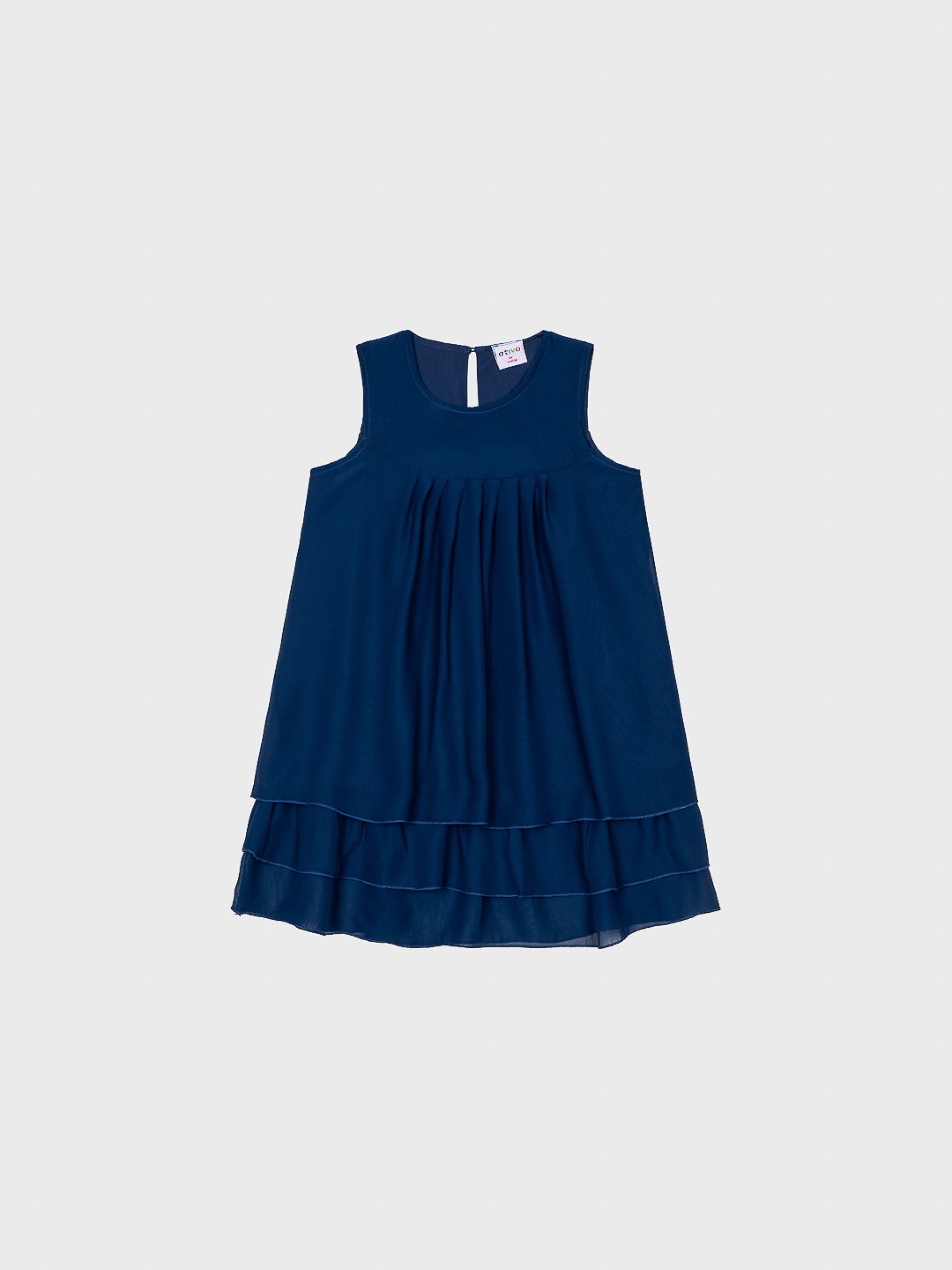 Robe marine sans manche pour fille enfant ado vêtement joli boutique saint martin en haut dans les monts du lyonnais