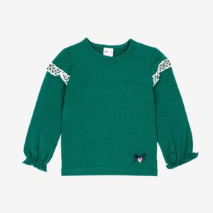 Pull vert nœud marine