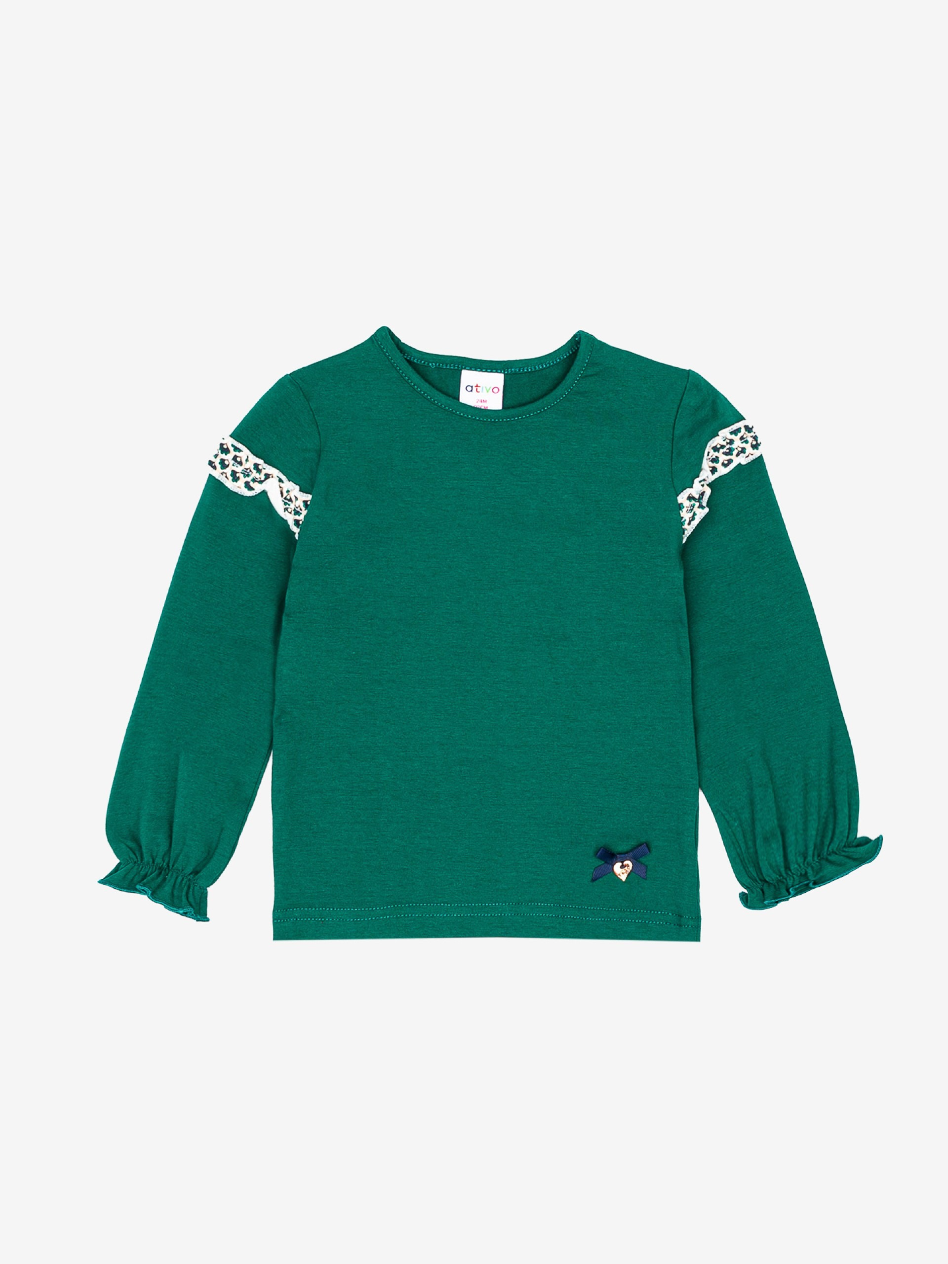 pull fin idéal pour la mi saison, vert, idée cadeau naissance pour petite fille, boutique de vêtements pour enfants à saint martin en haut dans les monts du lyonnais