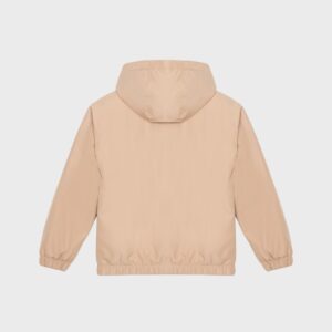 Blouson à capuche beige