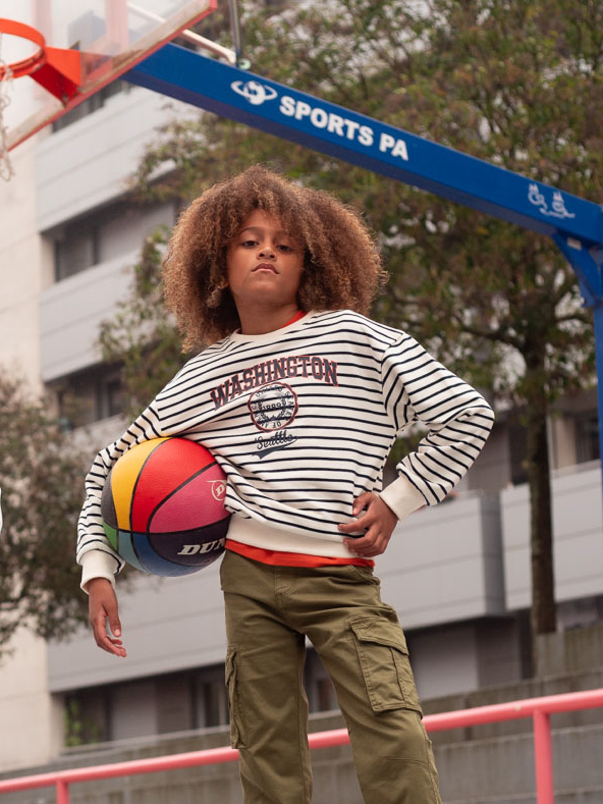 sweat marinière pour ados, idéal pour le collège, style collège américain, boutique de vêtements pour enfants à saint martin en haut dans les monts du lyonnais