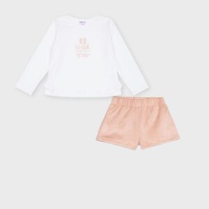 Ensemble short rose BE WILD AND FREE