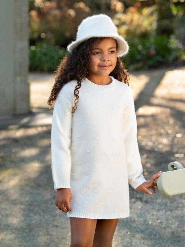 robe pull en laine pour filles ados, idéal pour mettre avec collants ou legging, boutique de vêtements pour enfants à saint martin en haut dans les monts du lyonnais