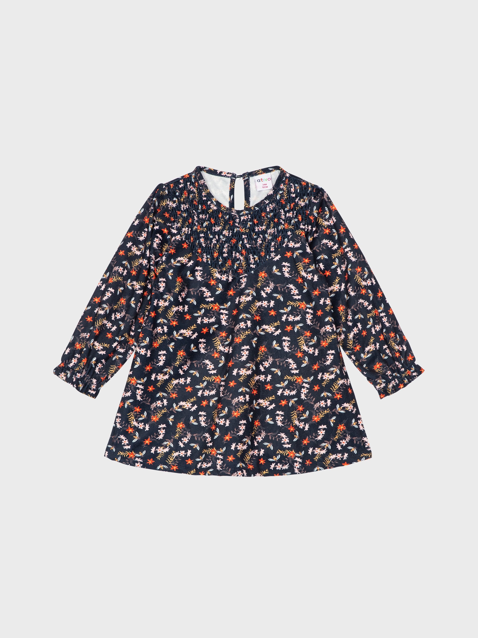 robe à fleurs pour l'automne idéal cadeau naissance pour bébé fille, boutique de vêtements pour enfants à saint martin en haut dans les monts du lyonnais