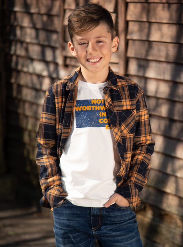 chemise à carreaux pour garçon, jaune et marine, chemise mi saison et pour l'hiver, boutique vêtements pour enfant à saint martin en haut dans les monts du lyonnais