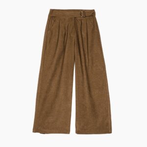 Pantalon marron vert large