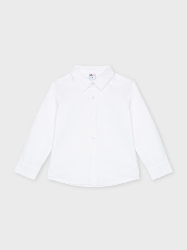 chemise blanche pour bébé garçon, idéal cadeau naissance, pour occasions tels les mariages et baptêmes, boutique de vêtements pour enfants à saint martin en haut dans les monts du lyonnais