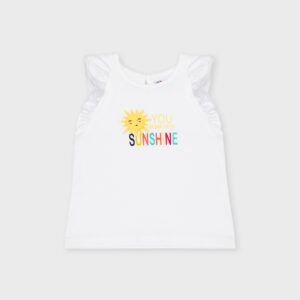 T-shirt blanc « You are my sunshine »