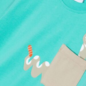 T-shirt bleu serpent