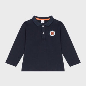 Pull marine écusson tête de chien
