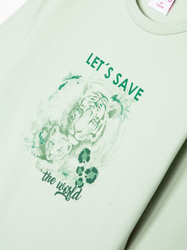 Pull fin vert tigre – Image 2