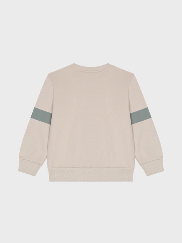 Pull beige poche verte – Image 3