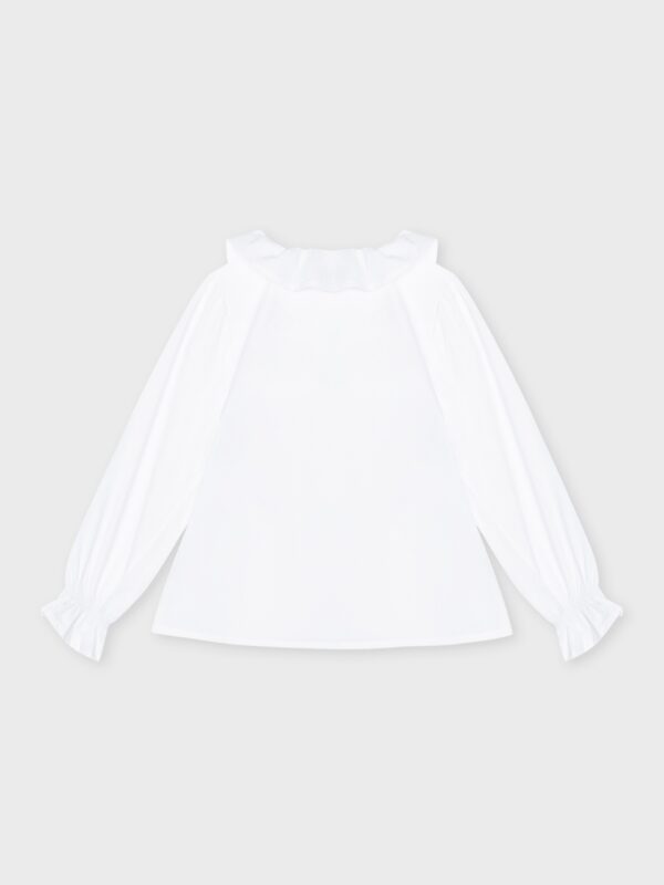Chemise blanche col claudine – Image 2