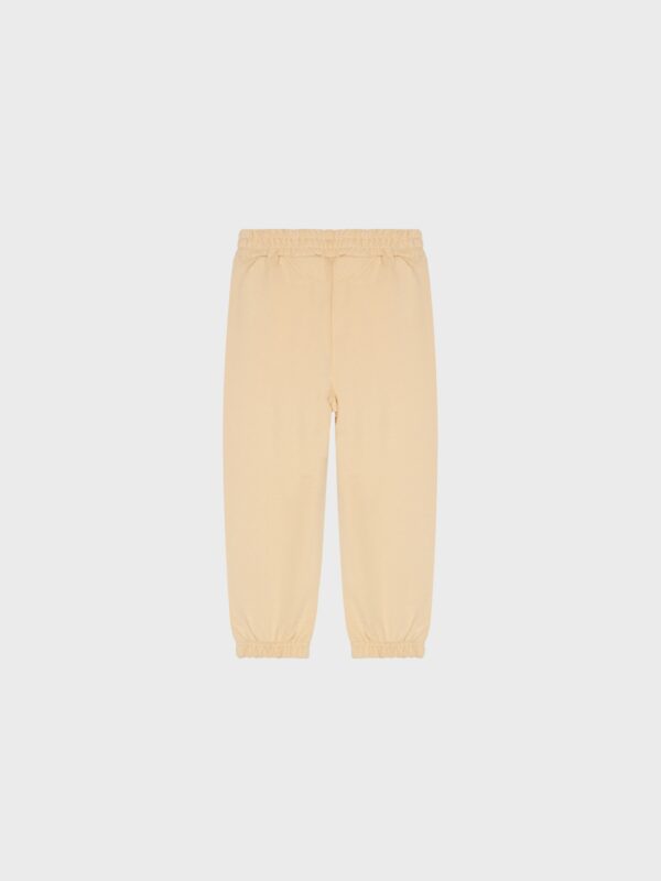 Jogging beige avec poches, pour bébés garçons, boutique de vêtements pour enfants à St Martin en Haut, dans les Monts du Lyonnais.