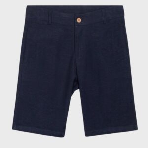 Short en lin marine