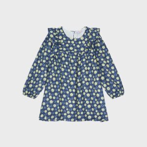 Robe fleurs jaunes coeurs