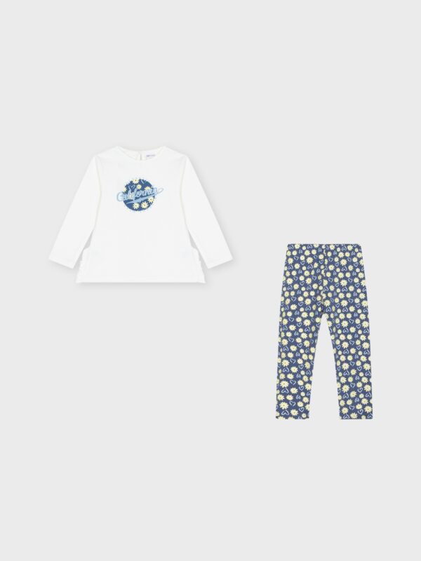 idée cadeau naissance pour bébé fille, tenue avec pull et legging, boutique de vêtements pour enfants à saint martin en haut