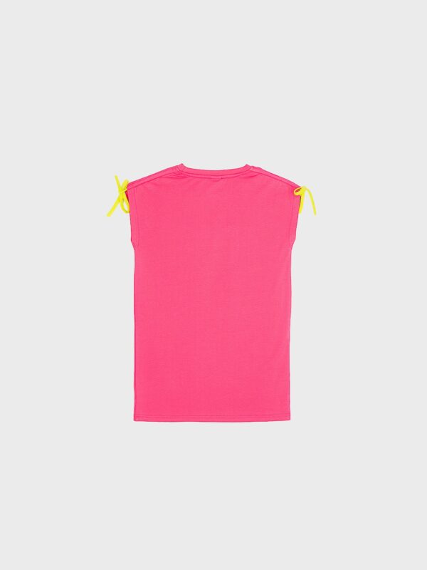 Robe d'été rose, agréable à porter, légère, boutique de vêtements pour enfants à Saint Martin en Haut, dans les Monts du Lyonnais