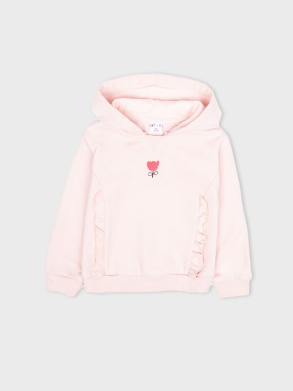 sweat à capuche doux et chaud pour bébé fille, idée cadeau naissance, boutique de vêtements à saint martin en haut
