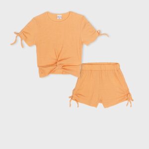 Ensemble top et short orange