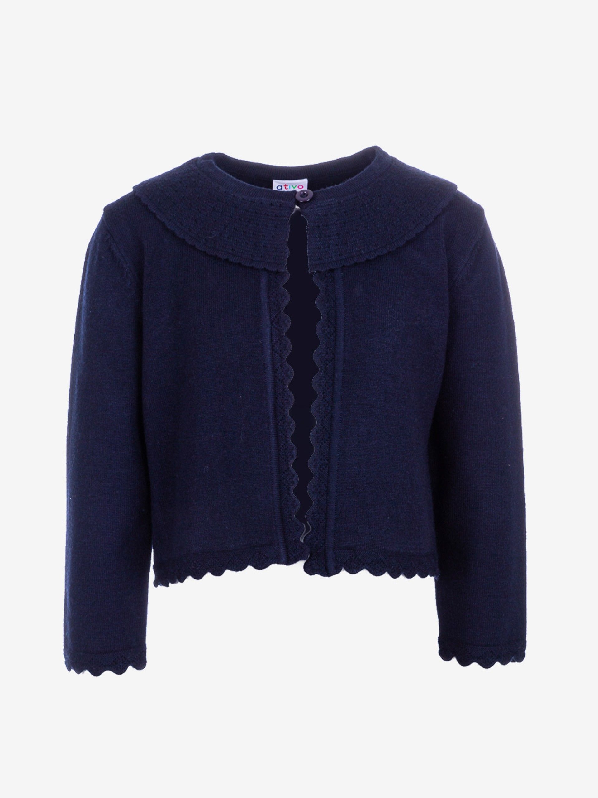 veste, cardigan, marine, pour bébé fille, idéal cadeau naissance, boutique de vêtements pour enfants à saint martin en haut