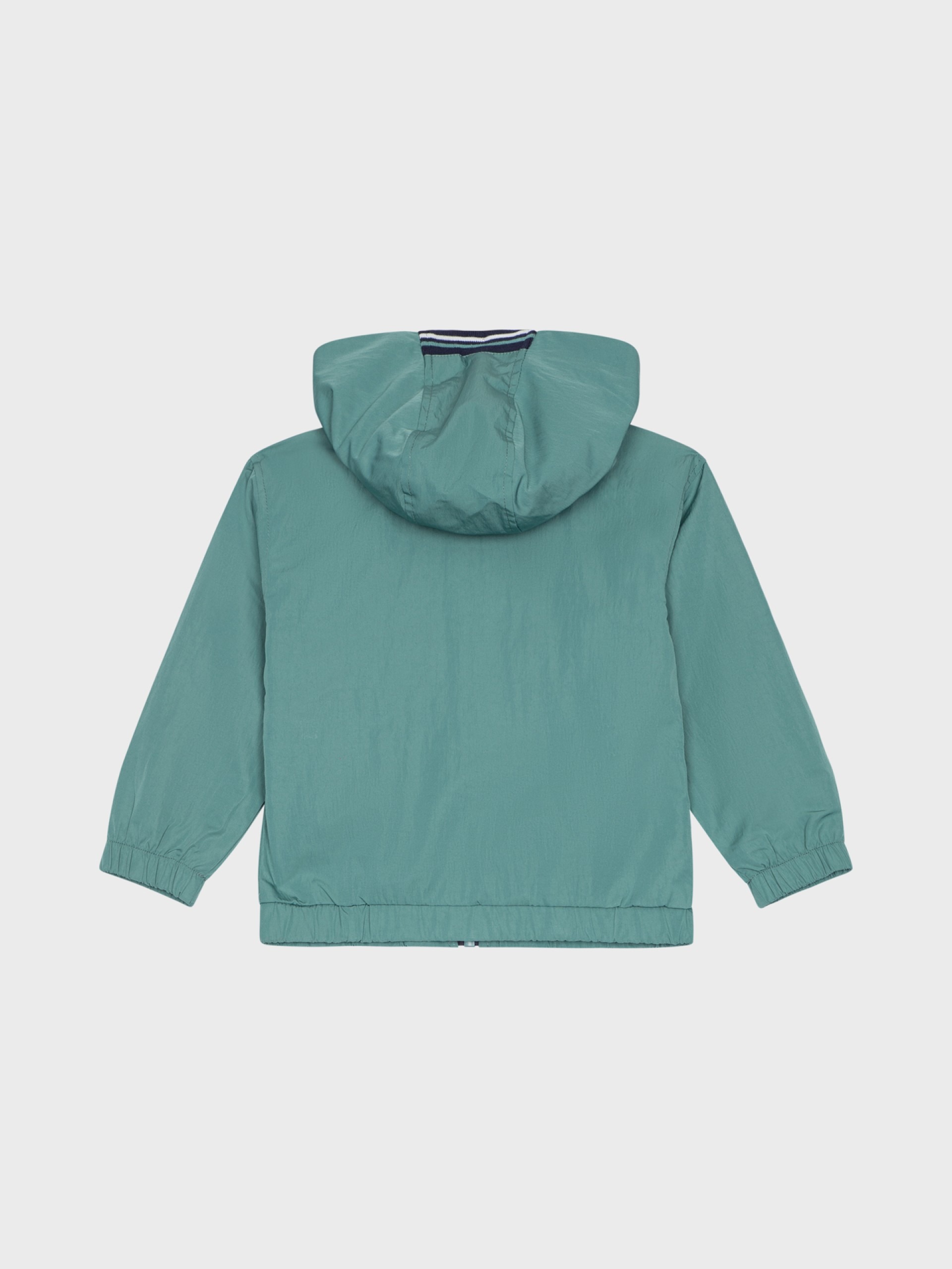 blouson vert à capuche pour bébé garçon, idéal pour la mi saison, boutique de vêtements pour enfants à saint martin en haut