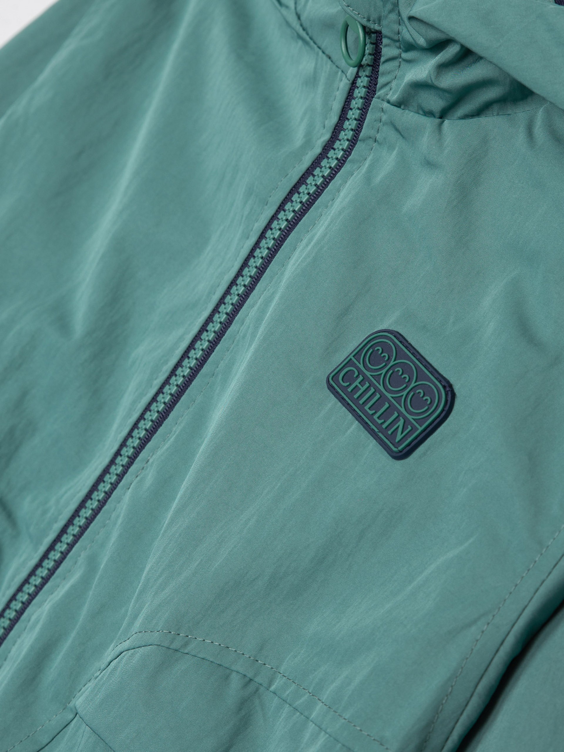 blouson vert à capuche pour bébé garçon, idéal pour la mi saison, boutique de vêtements pour enfants à saint martin en haut