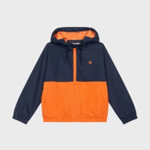 Veste marine et orange