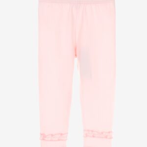 Legging rose clair bandes volantées