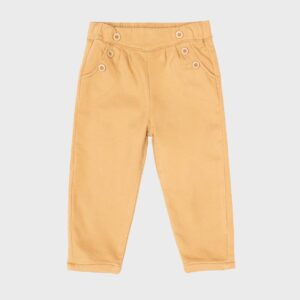 Pantalon beige boutons sur le côté