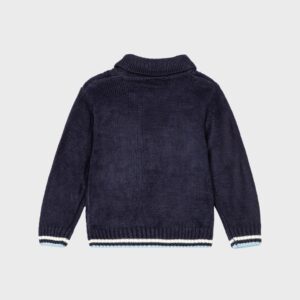 Pull marine col montant