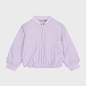 Veste réversible fleurie et violette