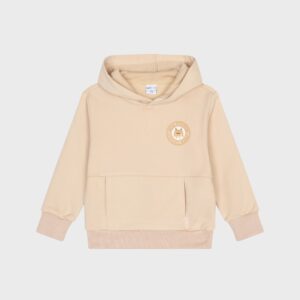 Sweat à capuche beige