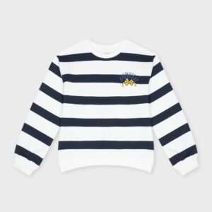 Sweat rayé blanc et marine EVERYDAY