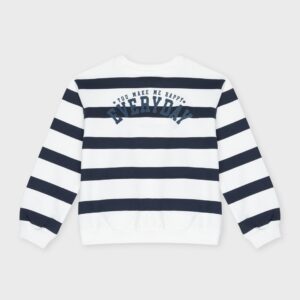 Sweat rayé blanc et marine EVERYDAY