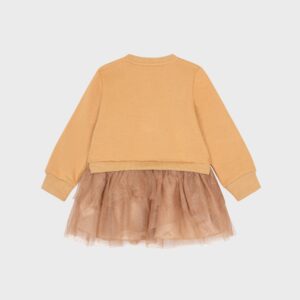 Robe camel à tulle