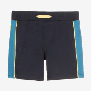 Short marine, bleu et jaune