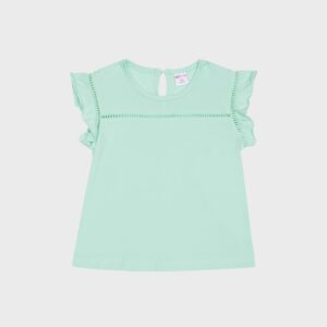 T-shirt vert ajouré