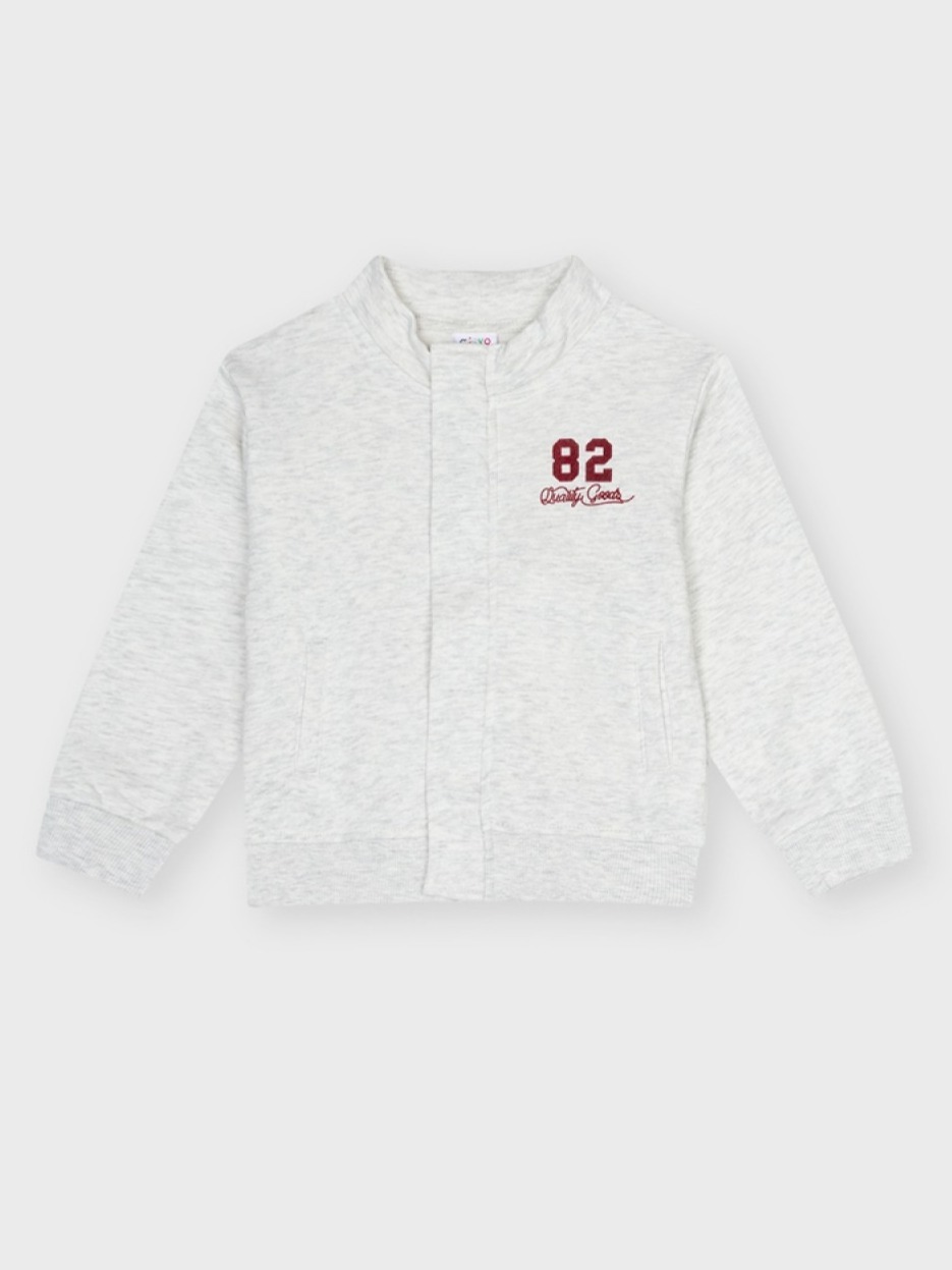 veste zippée grise pour bébé garçon, boutique de vêtements pour enfants à saint martin en haut dans les monts du lyonnais