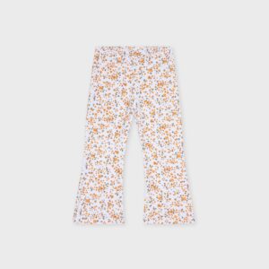 Legging fleuri orange