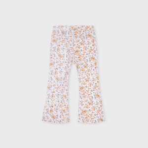 Legging fleuri orange