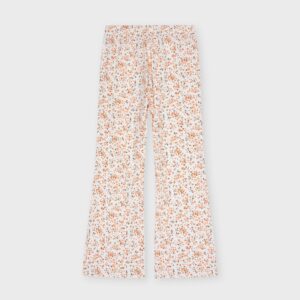Legging fleuri orange
